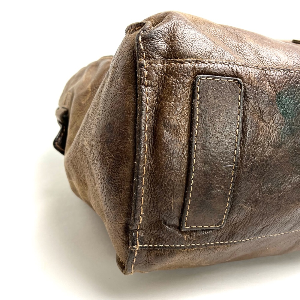 Frye Distressed Tan Leather Hobo Bag - Picture 2 of 16